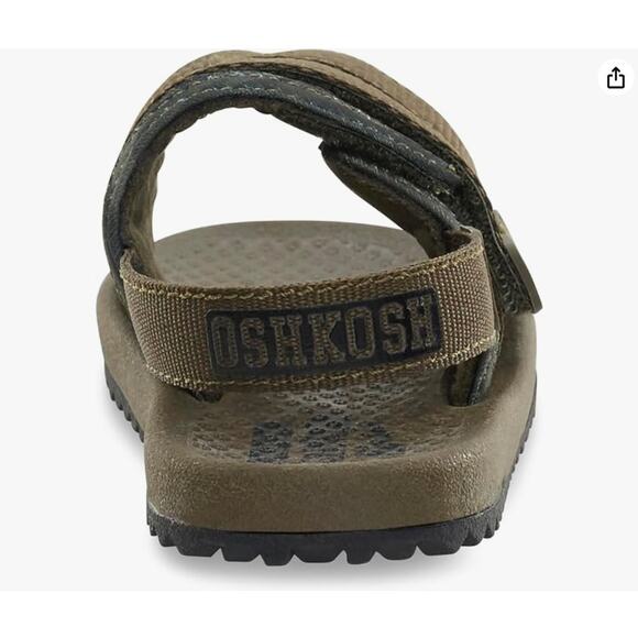 OshKosh B'Gosh Oliver Sandals Olive Army Green Toddler Size 10 NWT Strappy - Picture 2 of 12